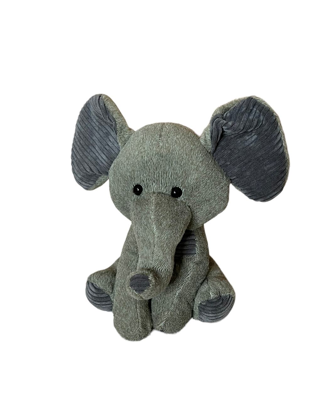 Gray Plush Elephant Stuffed Animal - Humphrey toys nursery decor